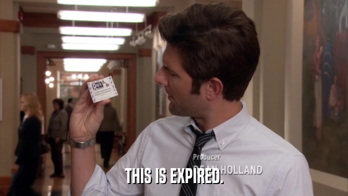 THIS IS EXPIRED.  