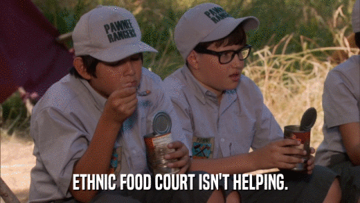 ETHNIC FOOD COURT ISN'T HELPING.  