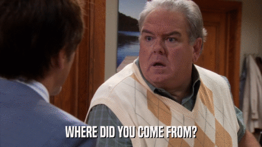 WHERE DID YOU COME FROM?  