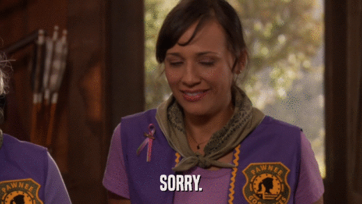SORRY.  