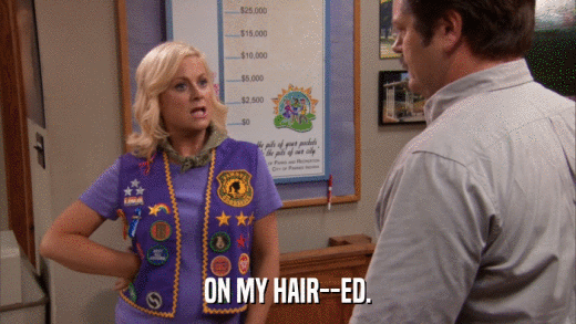 ON MY HAIR--ED.  