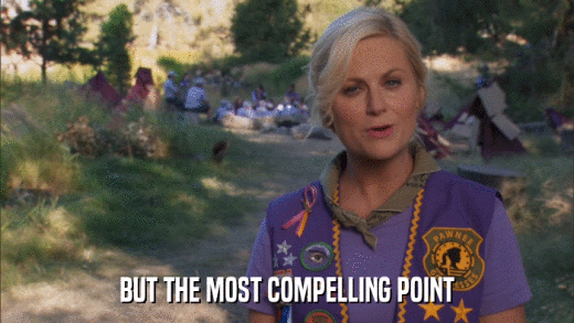BUT THE MOST COMPELLING POINT  