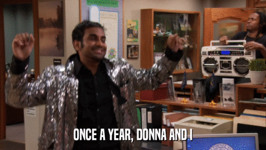 ONCE A YEAR, DONNA AND I  