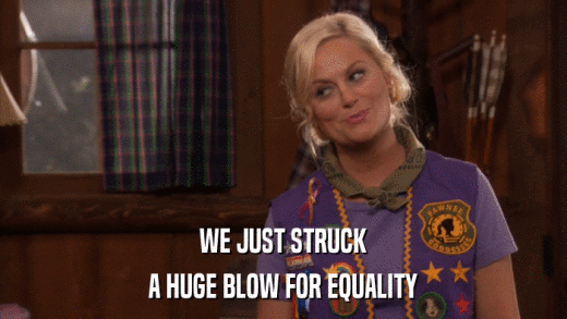 WE JUST STRUCK A HUGE BLOW FOR EQUALITY 