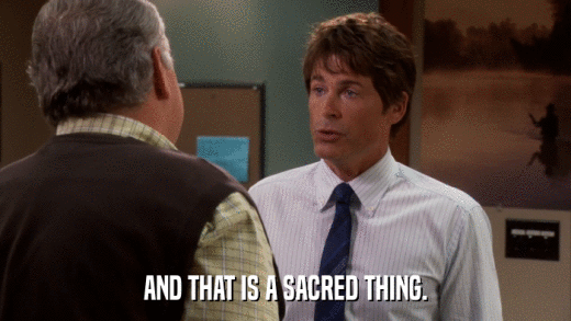 AND THAT IS A SACRED THING.  