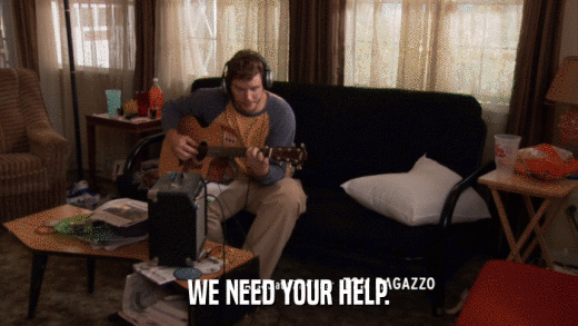 WE NEED YOUR HELP.  