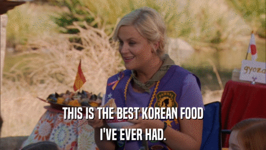 THIS IS THE BEST KOREAN FOOD I'VE EVER HAD. 