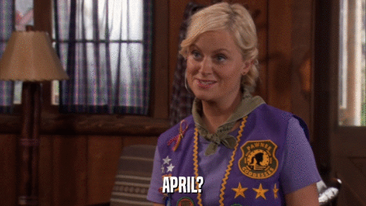APRIL?  