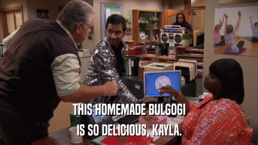 THIS HOMEMADE BULGOGI IS SO DELICIOUS, KAYLA. 