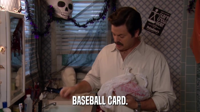 BASEBALL CARD.  