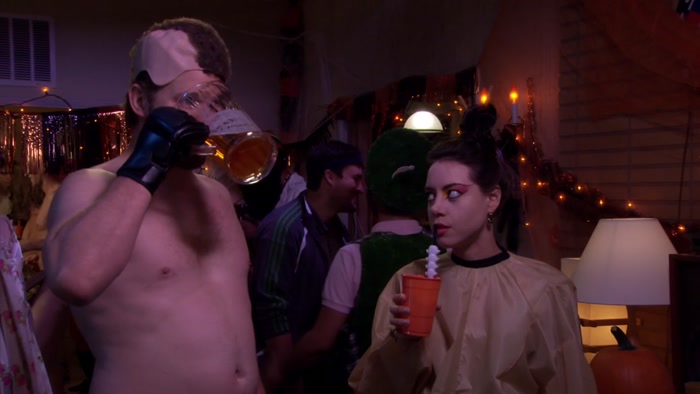 HONEY, HE'S WEARING A COSTUME. 