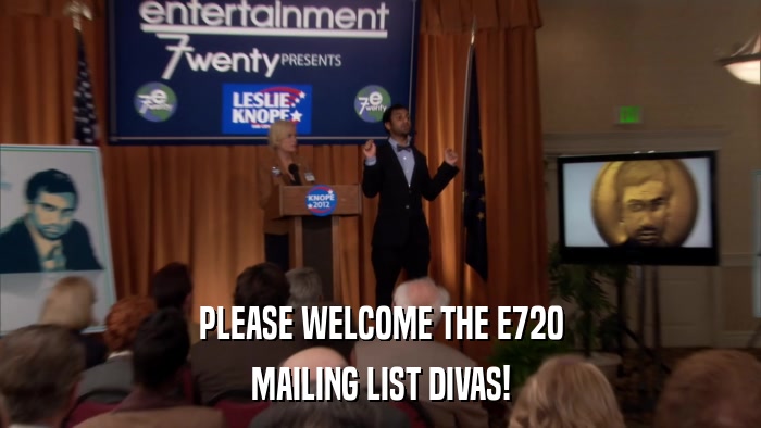 PLEASE WELCOME THE E720 MAILING LIST DIVAS! 