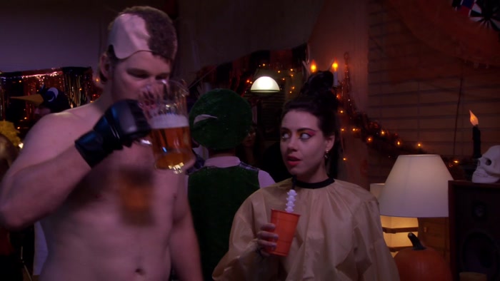 HONEY, HE'S WEARING A COSTUME. 
