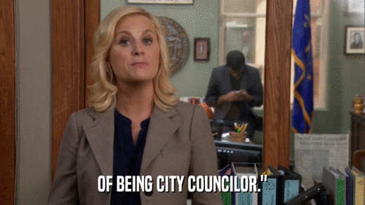 OF BEING CITY COUNCILOR.