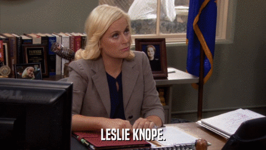 LESLIE KNOPE.  