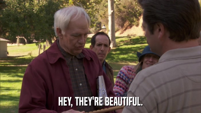 HEY, THEY'RE BEAUTIFUL.  