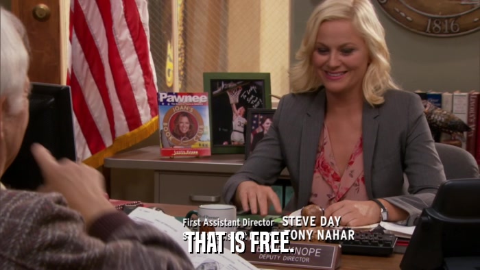 THAT IS FREE.  