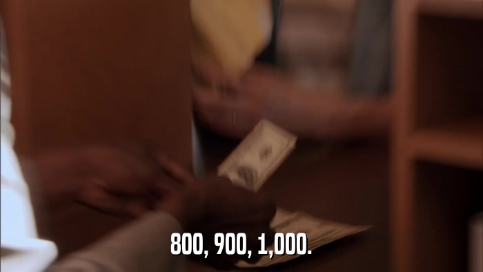 800, 900, 1,000.  
