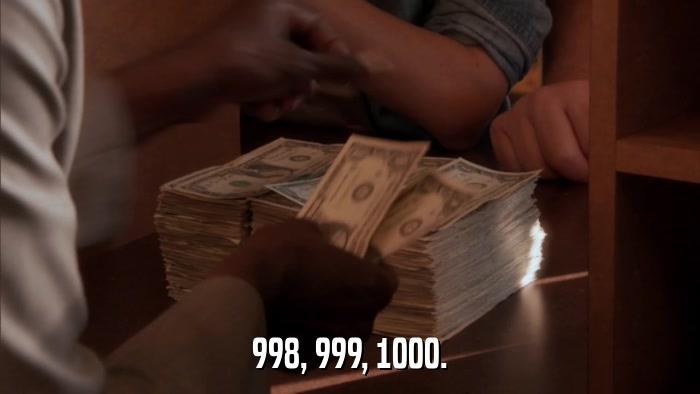 998, 999, 1000.  