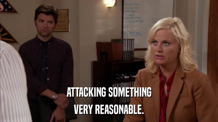 ATTACKING SOMETHING VERY REASONABLE. 