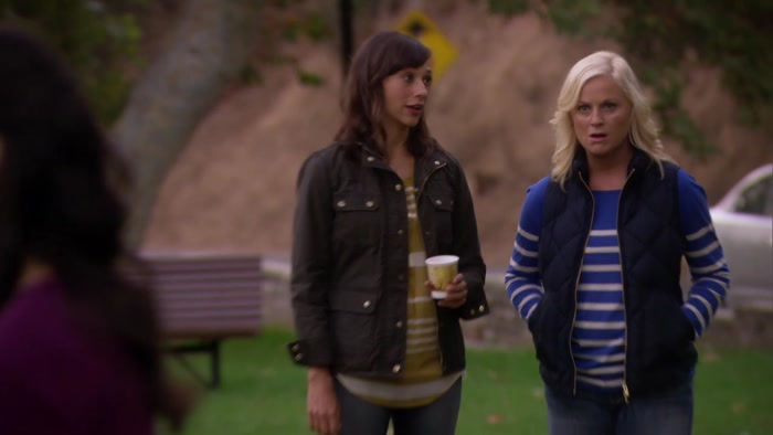 OKAY... LESLIE, THEY'RE JUST TALKING. 
