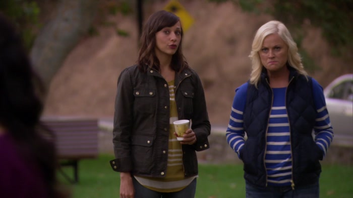 OKAY... LESLIE, THEY'RE JUST TALKING. 