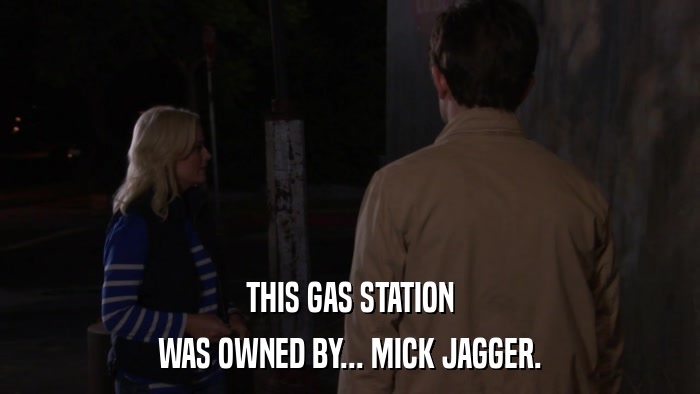 THIS GAS STATION WAS OWNED BY... MICK JAGGER. 