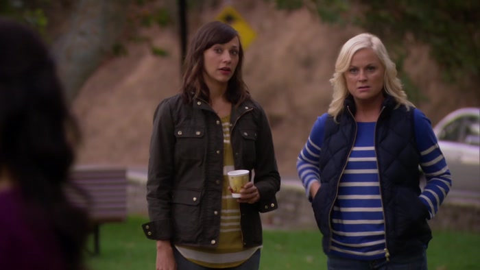 OKAY... LESLIE, THEY'RE JUST TALKING. 