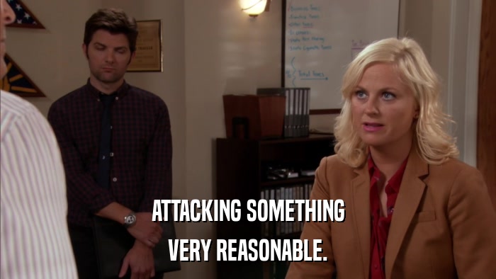 ATTACKING SOMETHING VERY REASONABLE. 