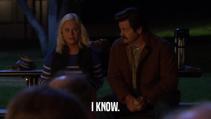 I KNOW.  