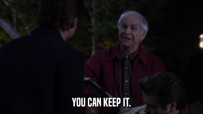 YOU CAN KEEP IT.  
