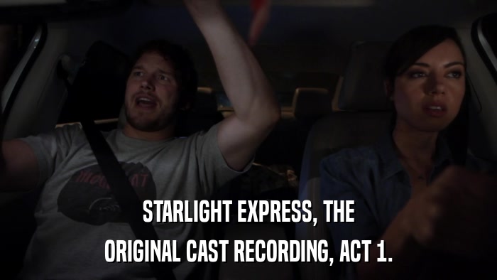 STARLIGHT EXPRESS, THE ORIGINAL CAST RECORDING, ACT 1. 