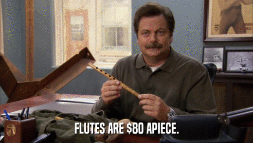 FLUTES ARE $80 APIECE.  