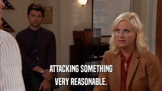 ATTACKING SOMETHING VERY REASONABLE. 