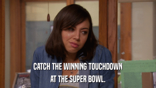 CATCH THE WINNING TOUCHDOWN AT THE SUPER BOWL. 