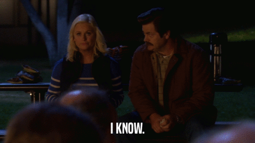 I KNOW.  