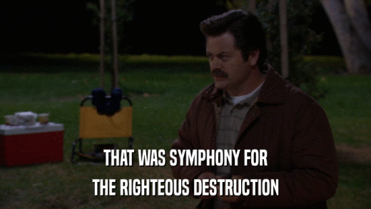 THAT WAS SYMPHONY FOR THE RIGHTEOUS DESTRUCTION 