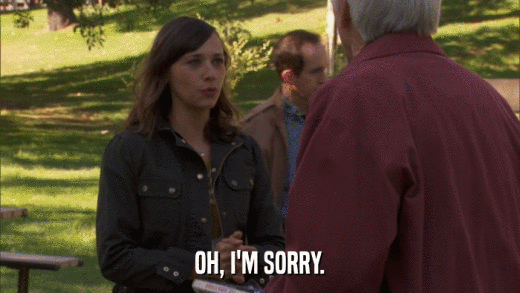 OH, I'M SORRY.  