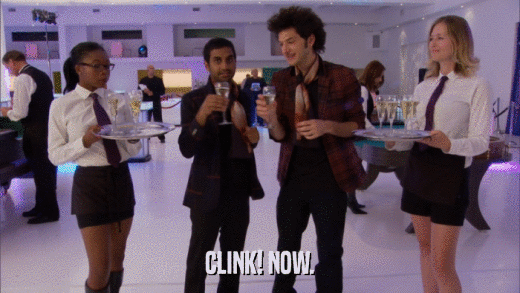 CLINK! NOW.  