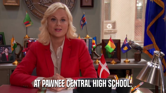 AT PAWNEE CENTRAL HIGH SCHOOL.  