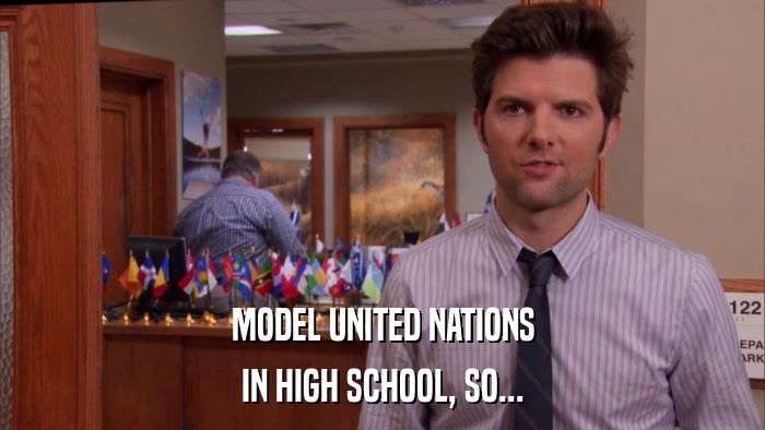 MODEL UNITED NATIONS IN HIGH SCHOOL, SO... 