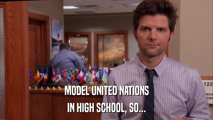 MODEL UNITED NATIONS IN HIGH SCHOOL, SO... 
