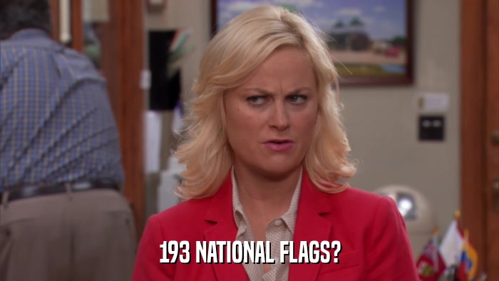 193 NATIONAL FLAGS?  