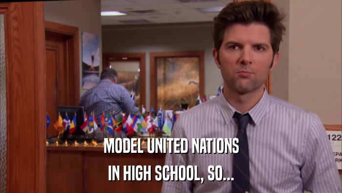 MODEL UNITED NATIONS IN HIGH SCHOOL, SO... 