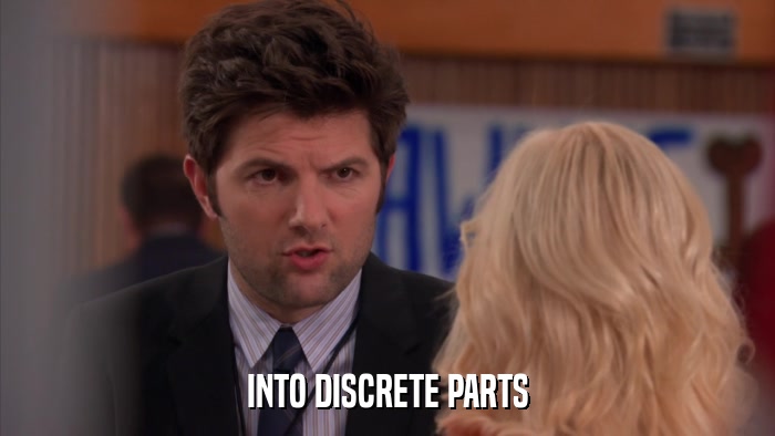 INTO DISCRETE PARTS  