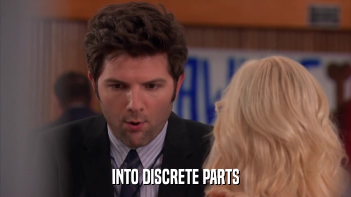 INTO DISCRETE PARTS  