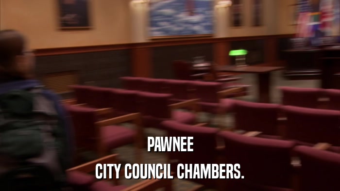PAWNEE CITY COUNCIL CHAMBERS. 