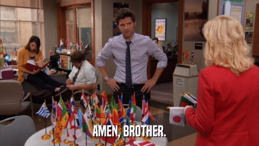 AMEN, BROTHER.  