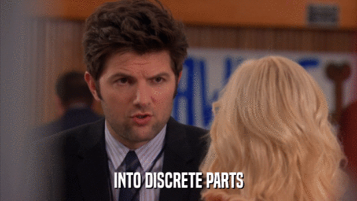 INTO DISCRETE PARTS  
