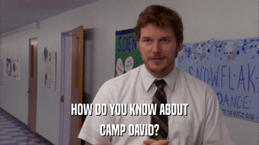 HOW DO YOU KNOW ABOUT CAMP DAVID? 